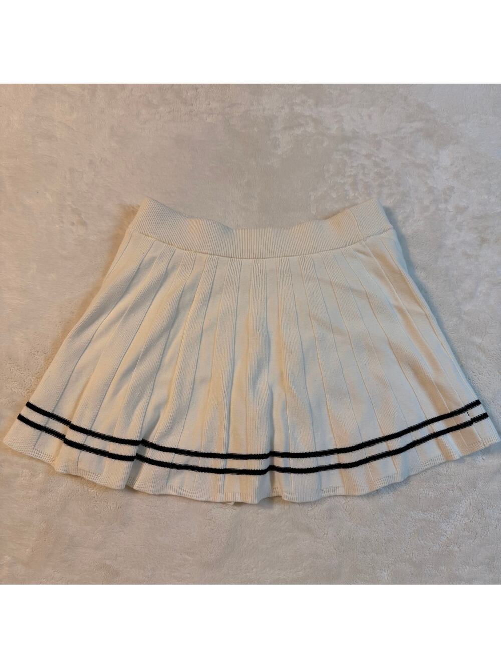 Y2K Sincerely Jules White Tennis Skirt With Attached Shorts